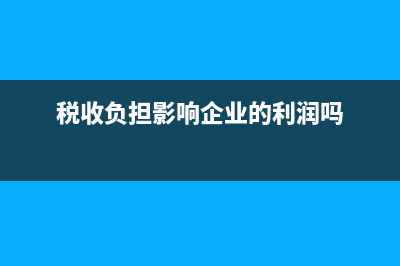 稅收負(fù)擔(dān)的影響因素有哪些?(稅收負(fù)擔(dān)影響企業(yè)的利潤(rùn)嗎)