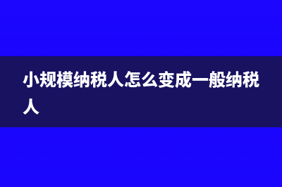 小規(guī)模納稅人怎么代開(kāi)專票?(小規(guī)模納稅人怎么變成一般納稅人)