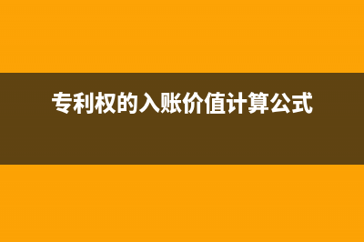 專利權(quán)的入賬價(jià)值包含哪些?(專利權(quán)的入賬價(jià)值計(jì)算公式)