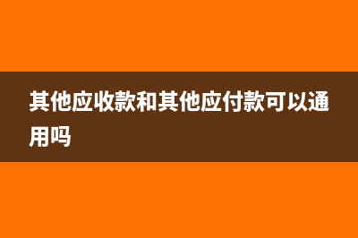 其他應(yīng)收款和其他應(yīng)付款的區(qū)別(其他應(yīng)收款和其他應(yīng)付款可以通用嗎)