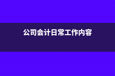 公司日常會計(jì)實(shí)務(wù)記賬憑證有哪些(公司會計(jì)日常工作內(nèi)容)