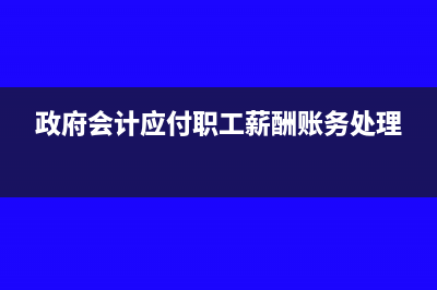 政府會計應付職工薪酬包括遺屬補助嗎(政府會計應付職工薪酬賬務處理)