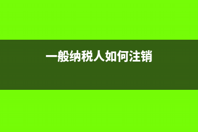 一般納稅人如何報(bào)個(gè)人所得稅(一般納稅人如何注銷)