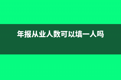 年報從業(yè)人數(shù)怎么算(年報從業(yè)人數(shù)可以填一人嗎)