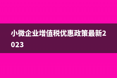 小微企業(yè)增值稅減免稅申報(bào)明細(xì)表怎么填(小微企業(yè)增值稅優(yōu)惠政策最新2023)