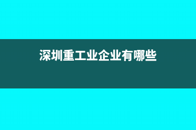 工業(yè)企業(yè)有哪些增值稅可以抵扣(深圳重工業(yè)企業(yè)有哪些)