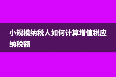 增值稅應(yīng)納稅額計(jì)算公式(小規(guī)模納稅人如何計(jì)算增值稅應(yīng)納稅額)