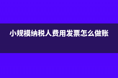 小規(guī)模納稅人費用結(jié)轉(zhuǎn)成本如何做會計憑證?(小規(guī)模納稅人費用發(fā)票怎么做賬)