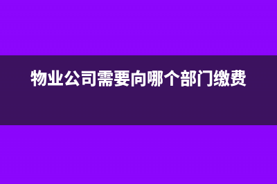 物業(yè)公司繳納地產(chǎn)抬頭的電費如何入賬?(物業(yè)公司需要向哪個部門繳費)