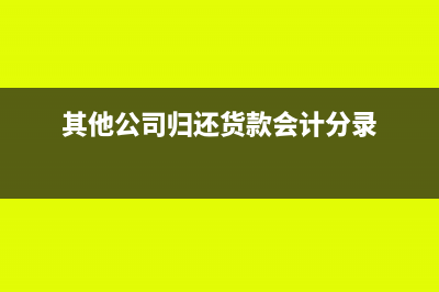 公司還其他企業(yè)借款怎么做憑證？(其他公司歸還貨款會計分錄)