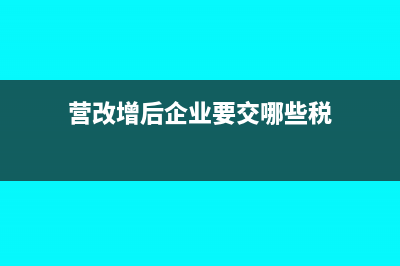 營改增后員工報銷的超支差旅費進項抵扣如何做賬？(營改增后企業(yè)要交哪些稅)