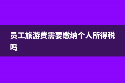 職工旅游費(fèi)稅前扣除(員工旅游費(fèi)需要繳納個(gè)人所得稅嗎)