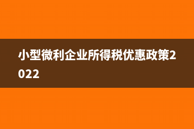 小型微利企業(yè)所得稅稅率(小型微利企業(yè)所得稅優(yōu)惠政策2022)