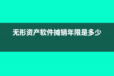 無形資產(chǎn)軟件攤銷年限最新規(guī)定(無形資產(chǎn)軟件攤銷年限的最新規(guī)定2021)