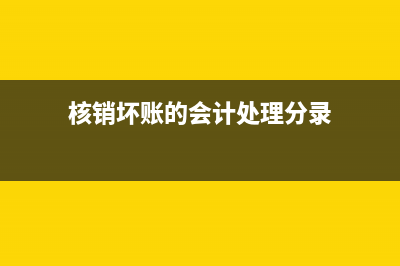 核銷壞賬的會(huì)計(jì)分錄怎么做?(核銷壞賬的會(huì)計(jì)處理分錄)