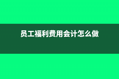 員工福利費(fèi)用會計(jì)分錄(員工福利費(fèi)用會計(jì)怎么做)