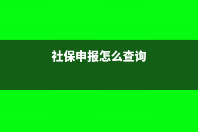 社保申報(bào)應(yīng)該怎么按月申報(bào)(社保申報(bào)怎么查詢)