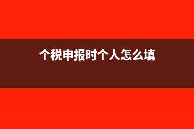 個(gè)稅申報(bào)時(shí)個(gè)人信息的投資信息是什么(個(gè)稅申報(bào)時(shí)個(gè)人怎么填)