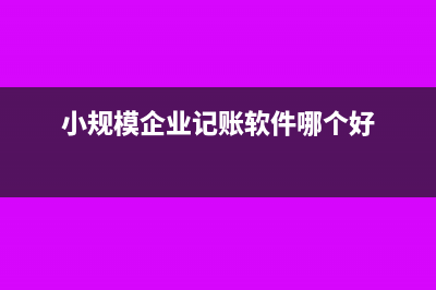 小規(guī)模企業(yè)記賬申報(bào)?(小規(guī)模企業(yè)記賬軟件哪個(gè)好)