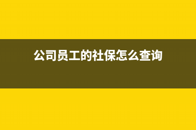 公司員工的社?？鄢蠊べY怎么辦(公司員工的社保怎么查詢)