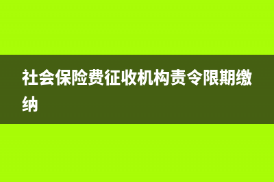 社會保險費征收使用何種憑證?(社會保險費征收機構(gòu)責(zé)令限期繳納)