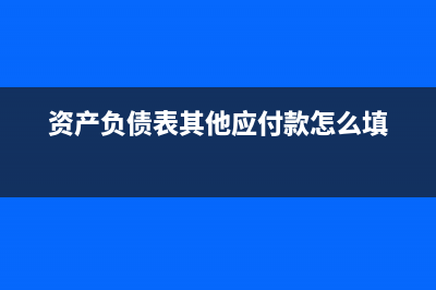 什么是指的資產負債表？(資產是指())