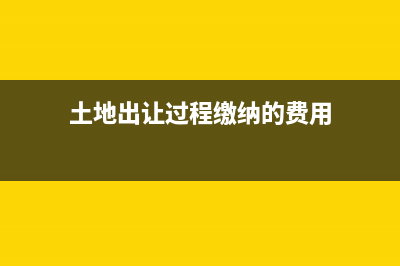 出讓土地繳納的印花稅計入土地原值嗎？(土地出讓過程繳納的費用)