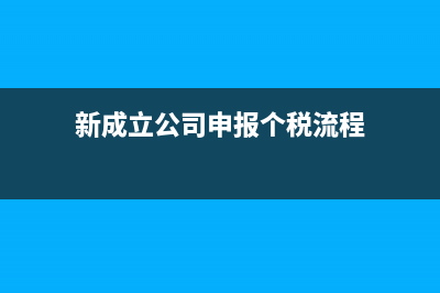 新成立公司申報季度財務(wù)報表時年初余額是零嗎？(新成立公司申報個稅流程)