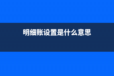 設(shè)立明細(xì)賬時(shí)應(yīng)注意的事項(xiàng)(明細(xì)賬設(shè)置是什么意思)