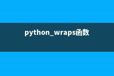 python wrapper是什么(python wraps函數(shù))