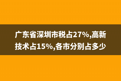 廣東省深圳市稅務(wù)局發(fā)票查詢(深圳稅務(wù)發(fā)票查詢系統(tǒng)) (廣東省深圳市稅占27%,高新技術(shù)占15%,各市分別占多少?)