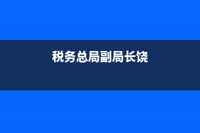 稅務總局副局長是什么級別？ (稅務總局副局長饒)