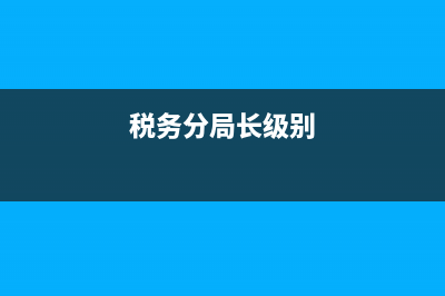 稅務分局長崗位職責(稅務局長崗位職責風險點及防控措施) (稅務分局長級別)