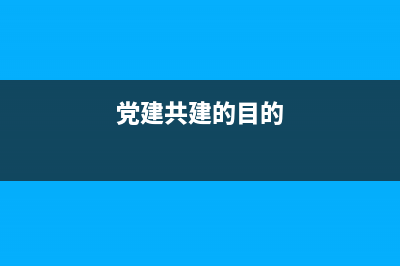 黨建共建意義？ (黨建共建的目的)