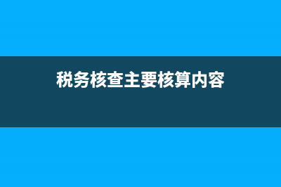 稅務(wù)核查主要核查什么 (稅務(wù)核查主要核算內(nèi)容)