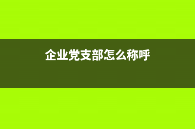 企業(yè)黨支部怎么建立？ (企業(yè)黨支部怎么稱呼)