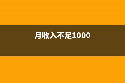 每月收入不足1000元能辦低保？ (月收入不足1000)