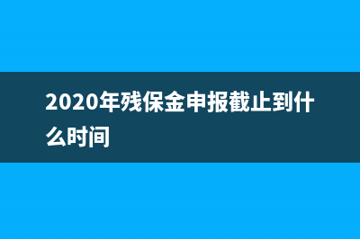 2021殘保金審核規(guī)定？ (2020年殘保金申報截止到什么時間)