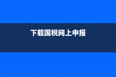 如何下載國稅申報系統(tǒng)？ (下載國稅網(wǎng)上申報)