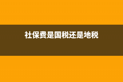 社保屬于國稅還是地稅？ (社保費(fèi)是國稅還是地稅)